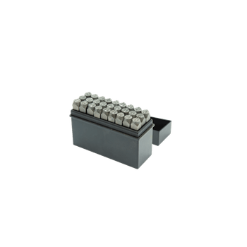Set poansoane litere, crom 1,5mm-12,5mm 27 piese, topmaster, 499991