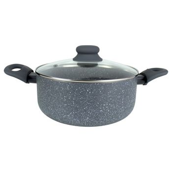 Cratita 22 cm cu capac granite line