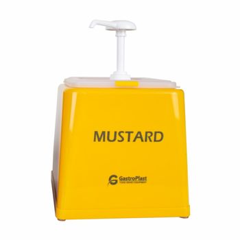 Dozator sos profesional cu pompa 2,5 l galben