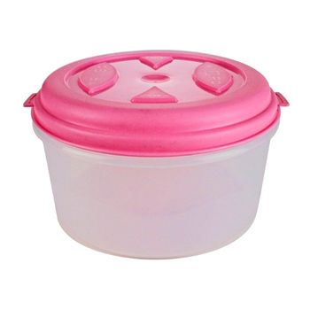 Cutie alimente rotunda mica plastic
