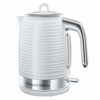 Fierbator Russell Hobbs Inspire White 24360-70, 2400 W, 1.7 l, Fierbere rapida, Alb/Inox