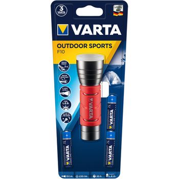 Lanterna LED Varta Outdoor Sports, 5W, 235 lm, 3AAA, Rosu