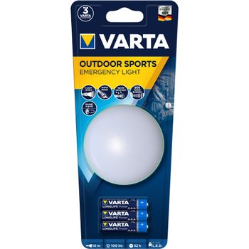 Lampa LED Varta 17621 Outdoor Sports, cu Iluminare de urgenta, 100 lm, IPX4, 3xAAA, baterii incluse