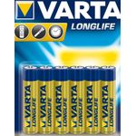 Baterii Alcaline VARTA Longlife Extra AAA, 6 buc fotografia produsului