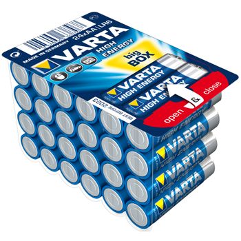 Baterii Alcaline VARTA High Energy AA, 24 buc