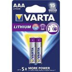 Baterii litiu Varta, AAA, 2 buc fotografia produsului
