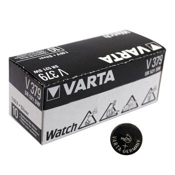 Baterie de ceas Varta V379 SR 521 AG0 1.55V Silver Oxid, 10 baterii, blister 1