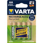 Acumulatori Varta Recycled AA 2100 mAh, 4 buc fotografia produsului