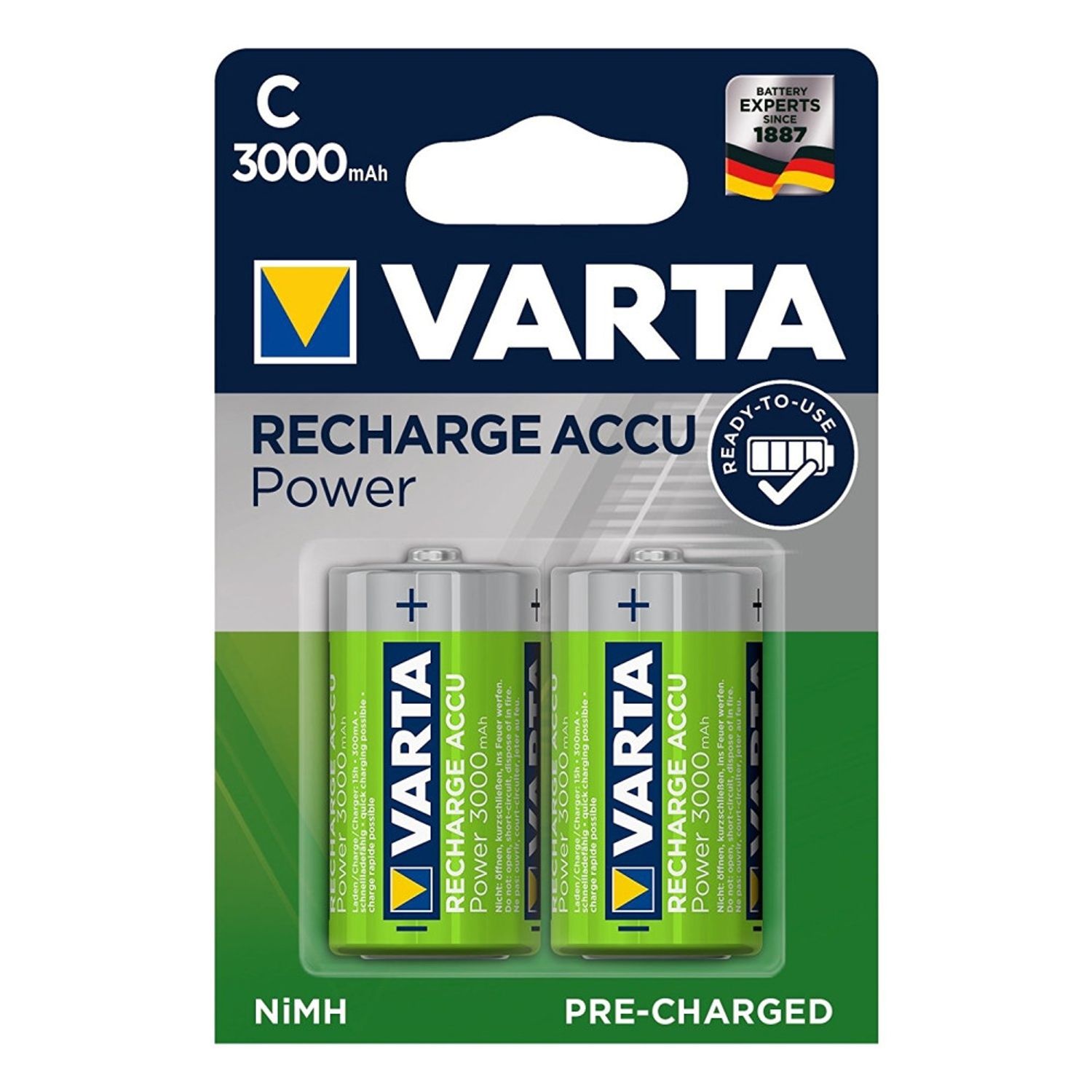 Acumulatori Varta 1.2V R14 C 3000 mAh / blister 2 buc fotografia produsului