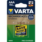 Acumulatori Varta Endless AAA 750 mAh, 2 buc fotografia produsului