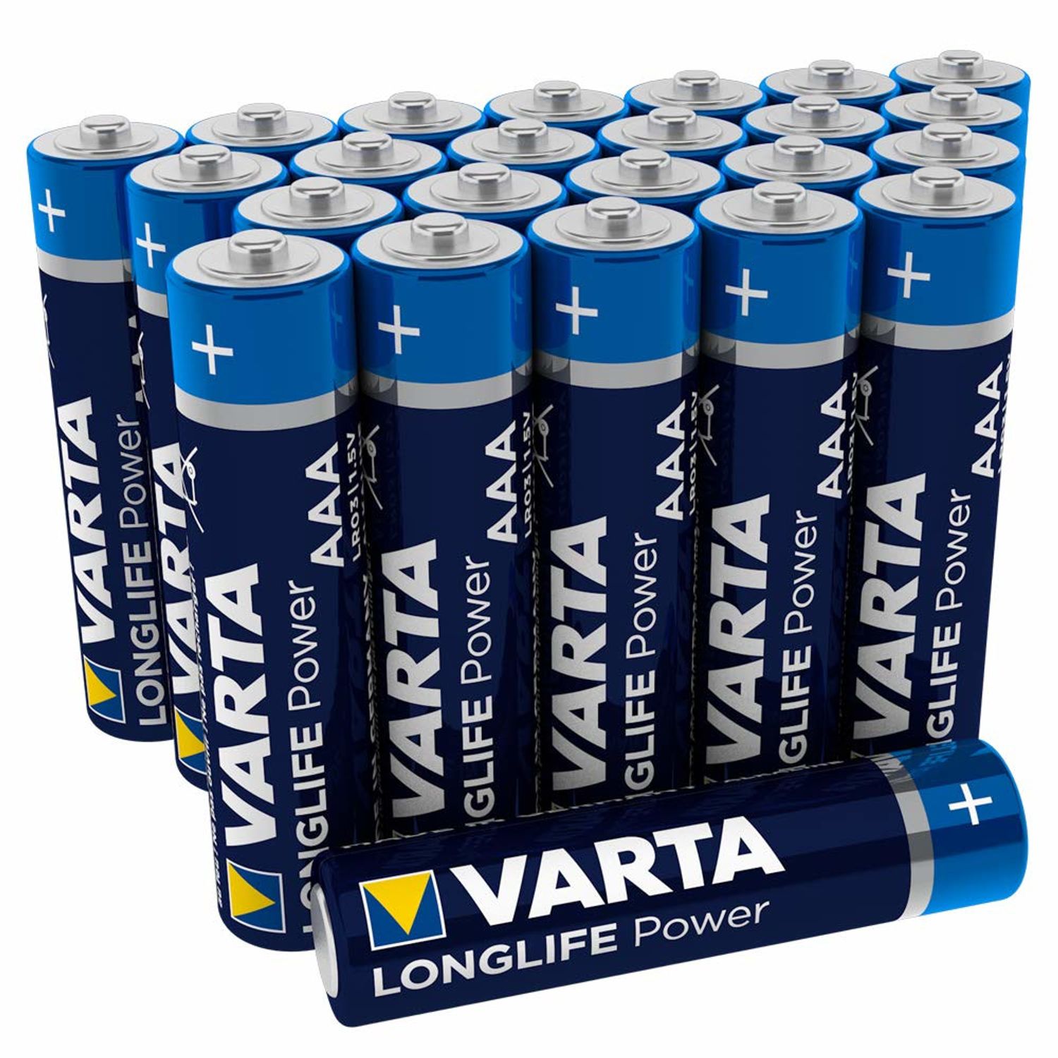 Baterii alcaline Varta Longlife POWER AAA, 24buc fotografia produsului