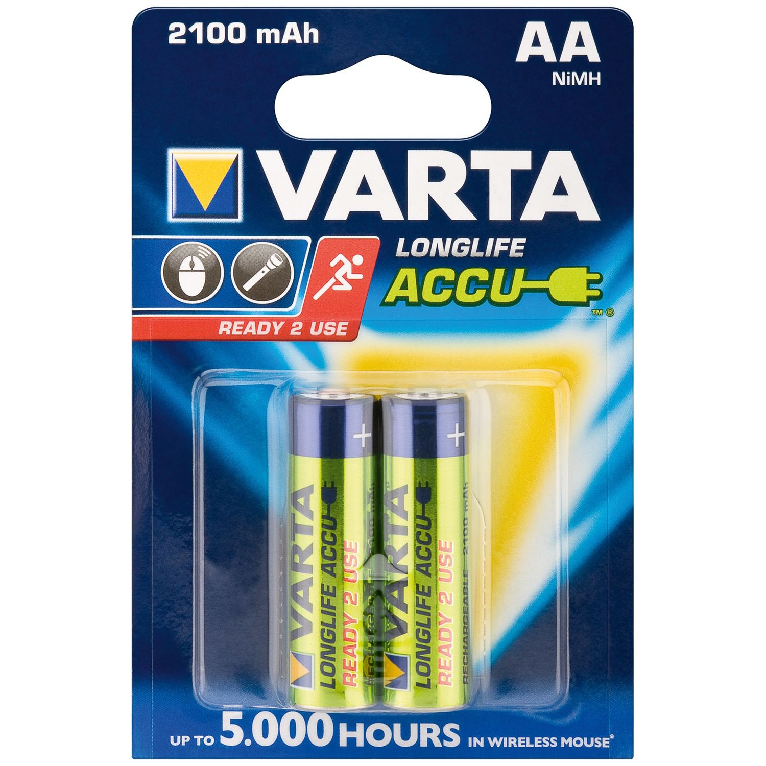 Acumulator R6 (AA) 2100mAh Ready2Use 2buc/blister Varta fotografia produsului