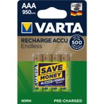 Acumulatori Varta Endless AAA 950 mAh, 4 buc fotografia produsului