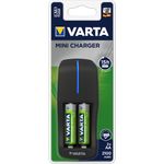 Incarcator Varta Mini Charger 57646, cu 2 acumulatori, AA, 2100 mAh fotografia produsului
