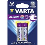 Baterii litiu Varta, AA, 2 buc fotografia produsului