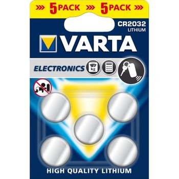 Baterii Varta tip buton CR 2032, 230 mAh, 5 buc