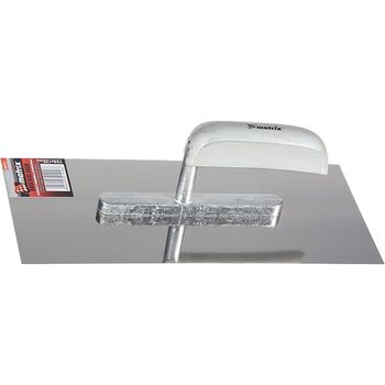 Gletiera din otel inoxidabil, 280 x130 mm, maner din lemn mtx