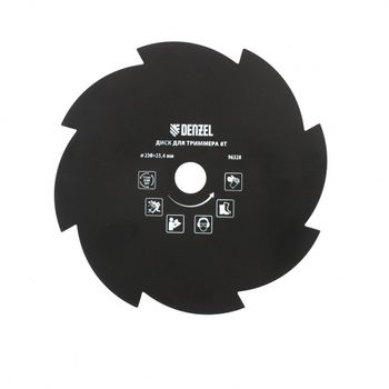 Disc pentru motocoasa, 230x25.4mm, grosime 1.6mm, 8 dinti denzel