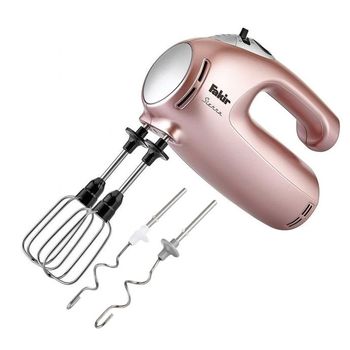 Mixer de mana fakir sierra, 425w, 4 viteze + turbo, cutie pentru depozitare, roz