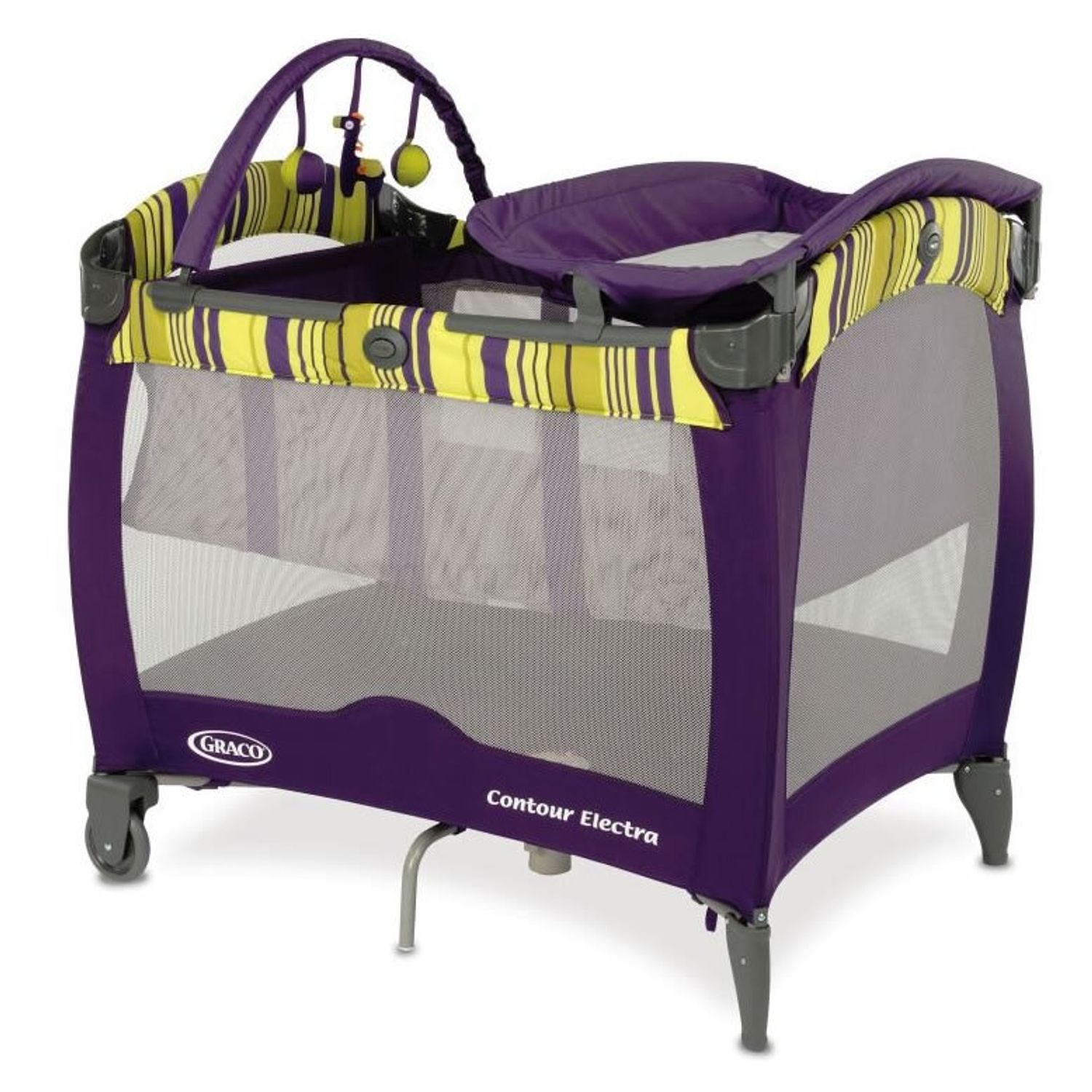 Graco - Patut Contour Electra - Blackberry Spring fotografia produsului