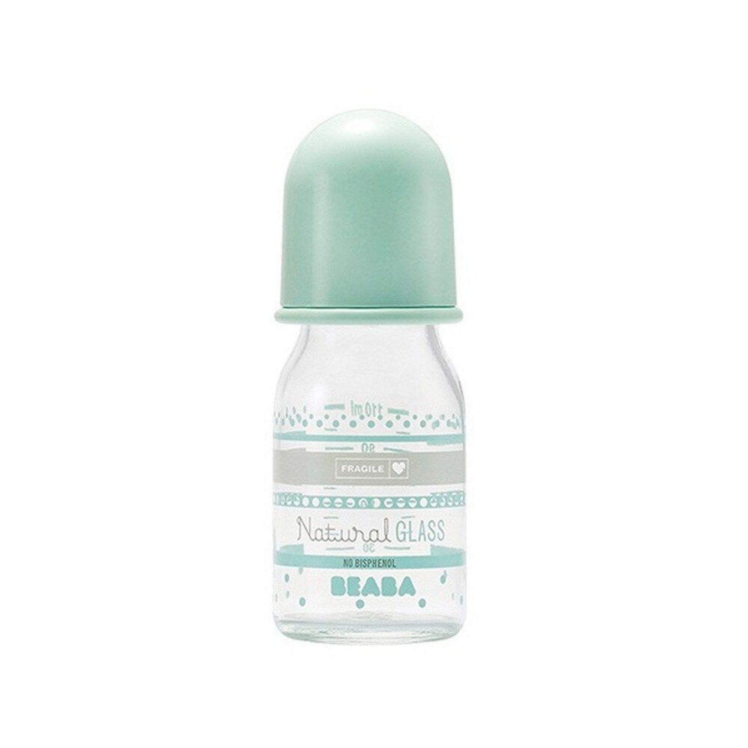 Beaba - Biberon sticla 110ml - Bleu Pastel fotografia produsului