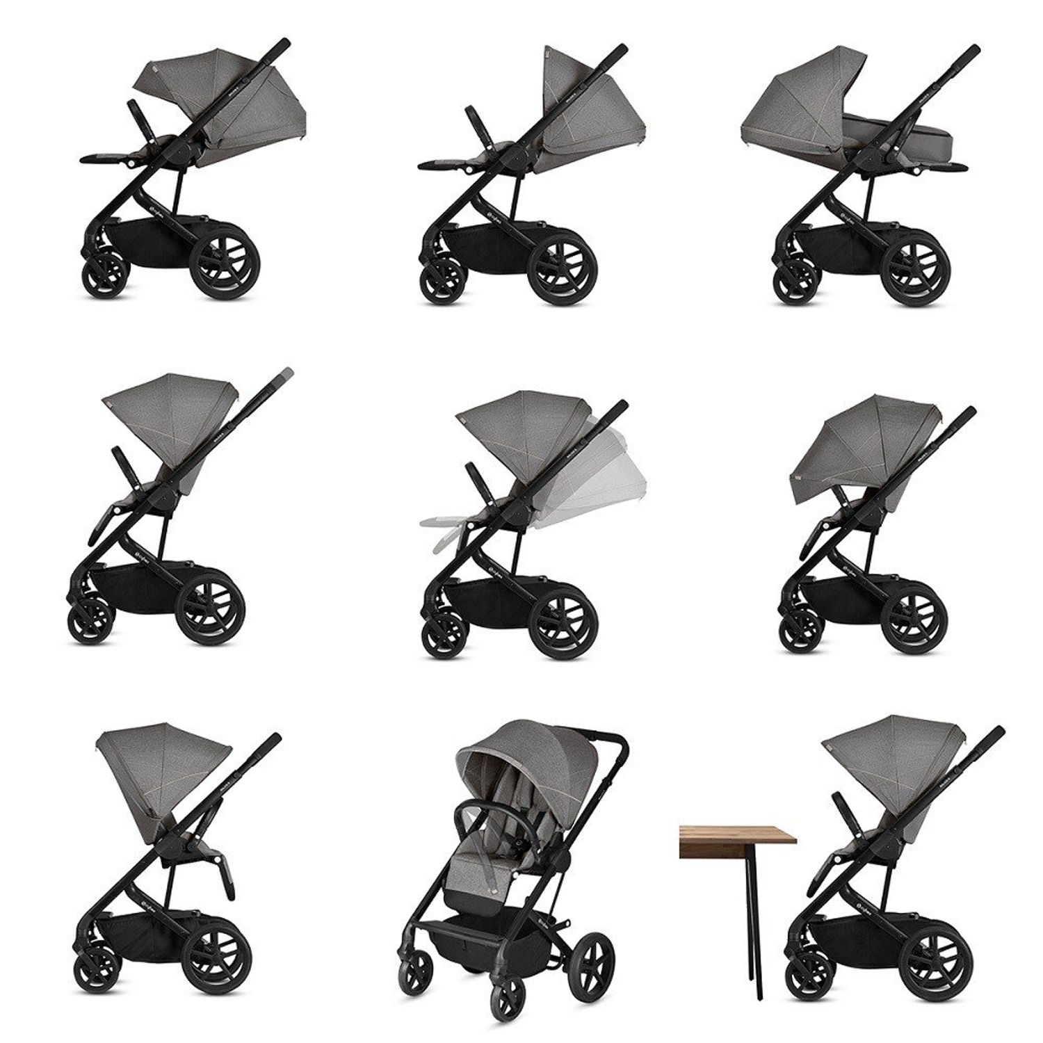 Cybex - Carucior Balios S Lux Black/Classic Beige fotografia produsului View 2 L