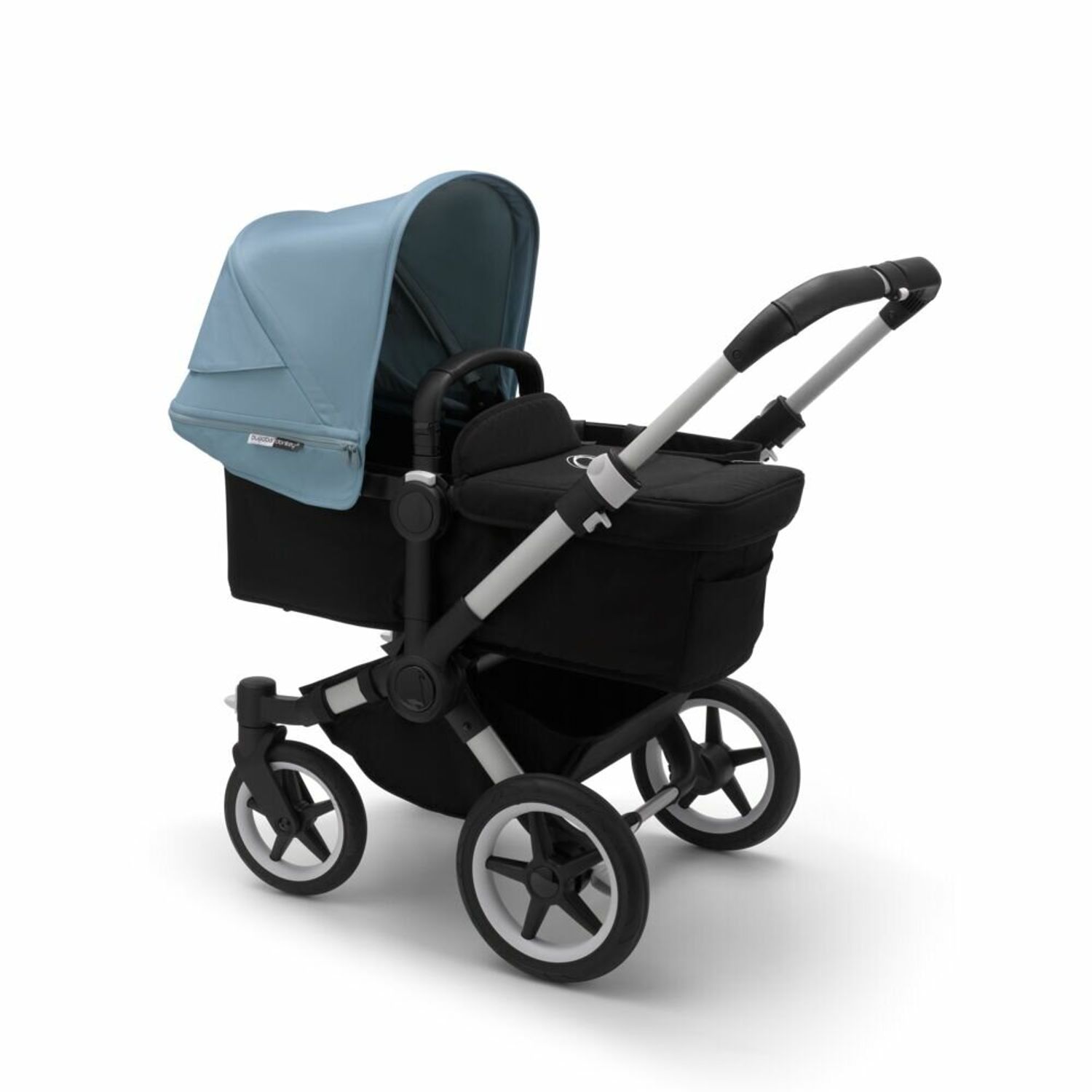 Bugaboo - Carucior Donkey 3 Mono Aluminium/Black/Vapor Blue fotografia produsului View 2 L