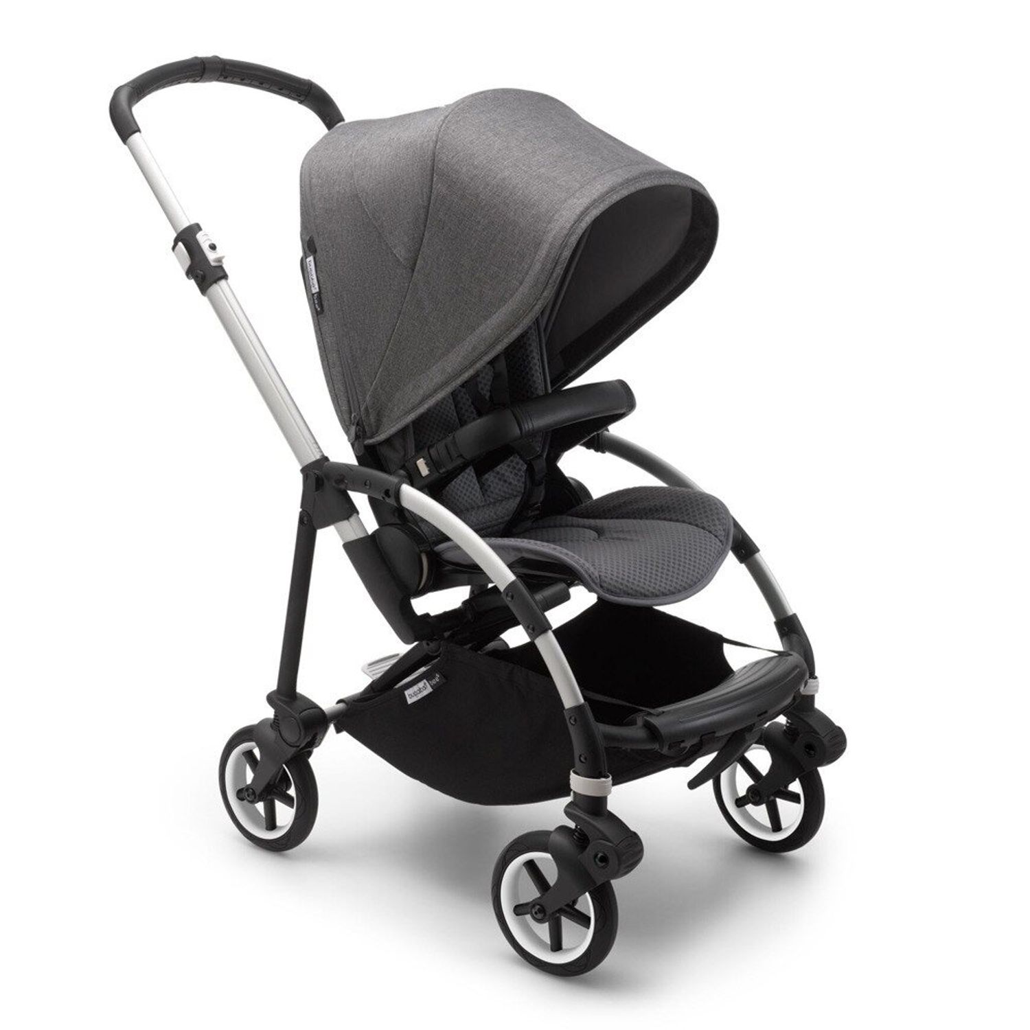 Bugaboo - Carucior Bee 6 Aluminiu/Grey-Grey Melange fotografia produsului