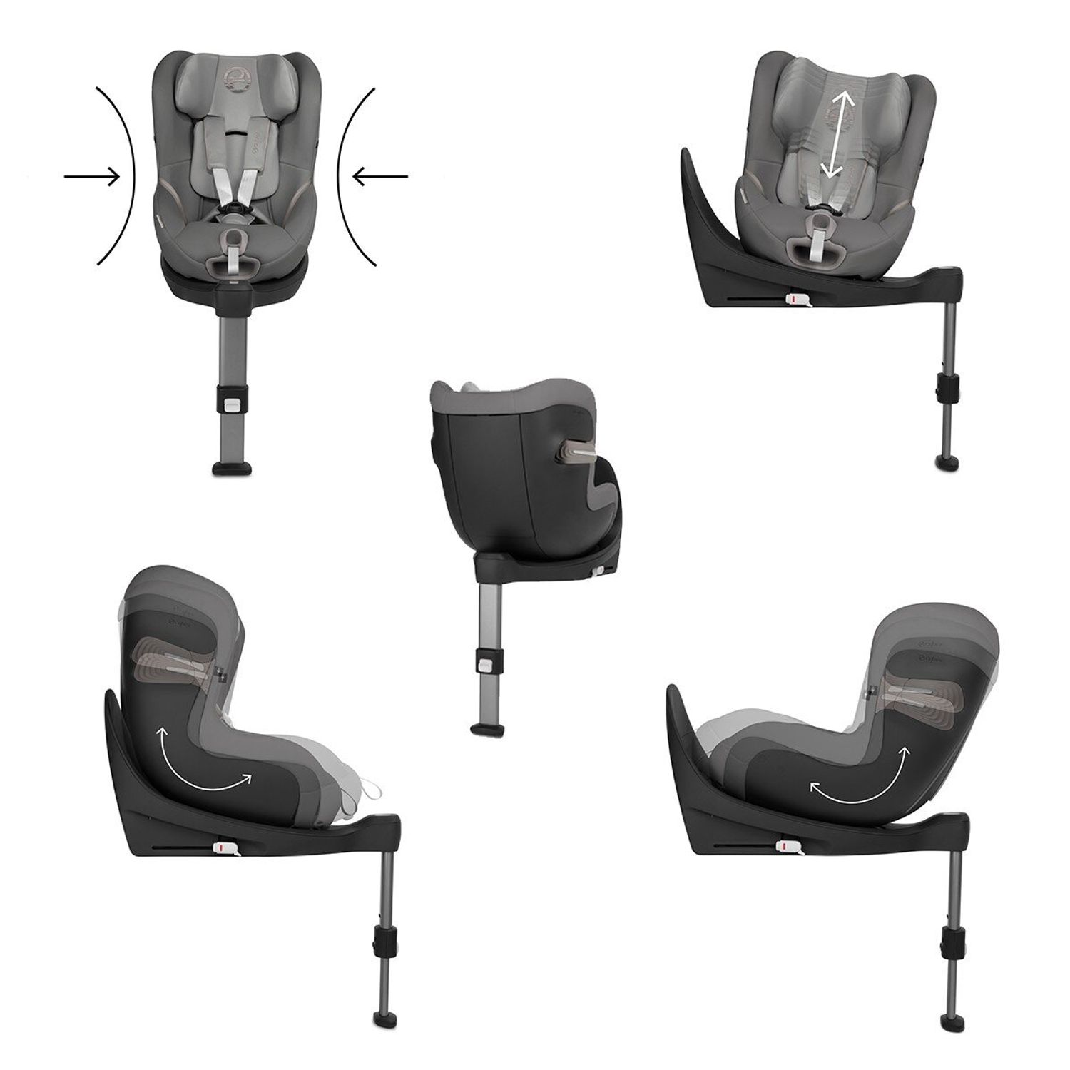 Cybex - Scaun Auto Sirona S i-Size Soho Grey fotografia produsului View 2 L
