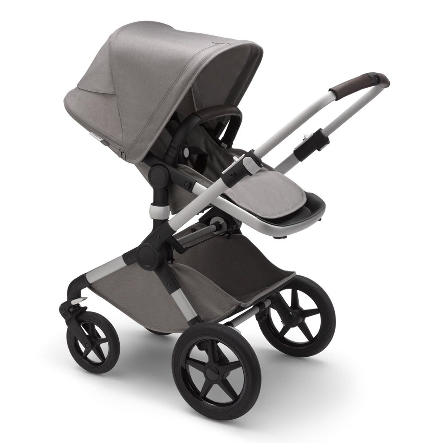 Bugaboo - Carucior Fox 2 Mineral Aluminium/Light Grey 2 in 1 fotografia produsului View 3 L