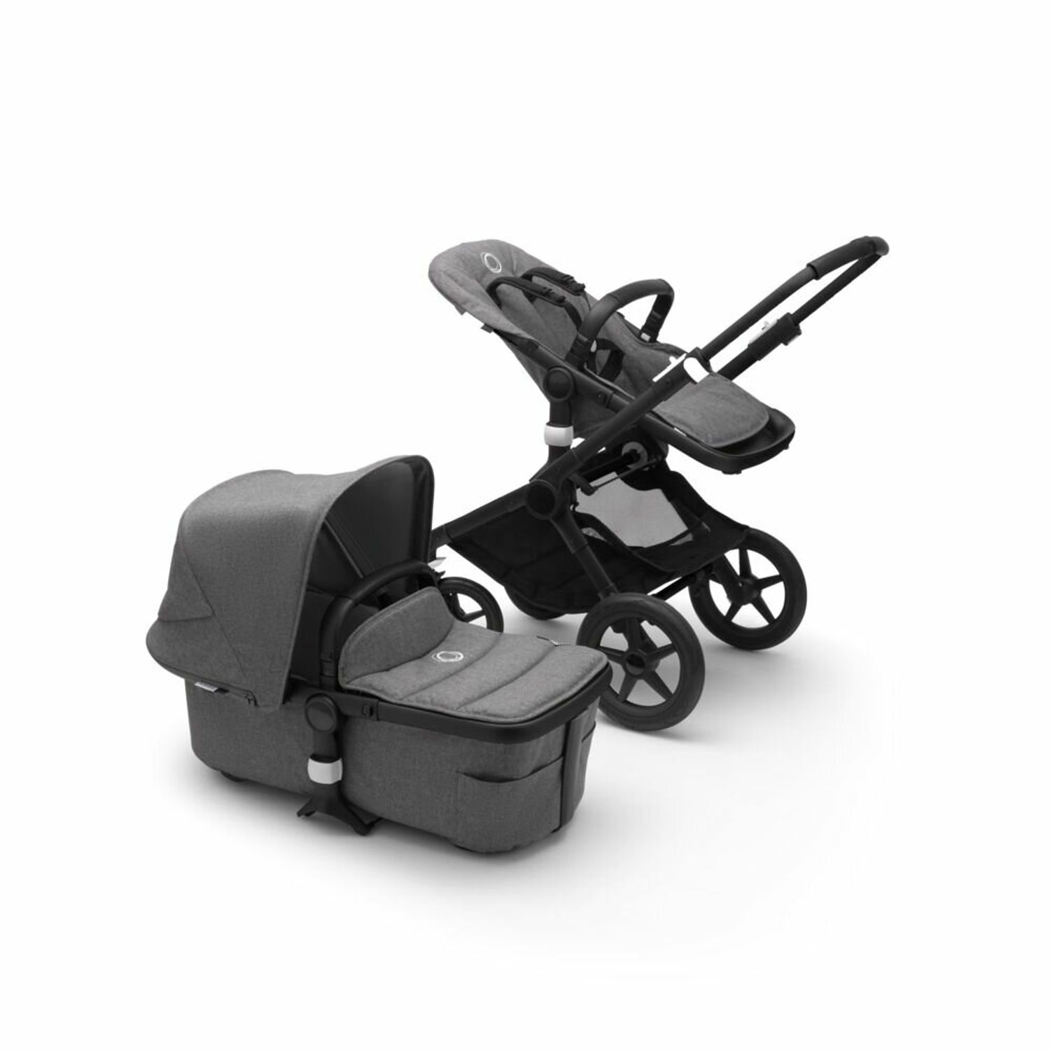 Bugaboo - Carucior Fox 2 Complete Black/Grey Melange 2 in 1 fotografia produsului View 2 L