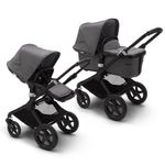 Bugaboo - Carucior Fox 2 Complete Black/Grey Melange 2 in 1 fotografia produsului