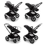 Bugaboo - Carucior Fox 2 Mineral Black/Taupe 2 in 1 fotografia produsului View 2 S