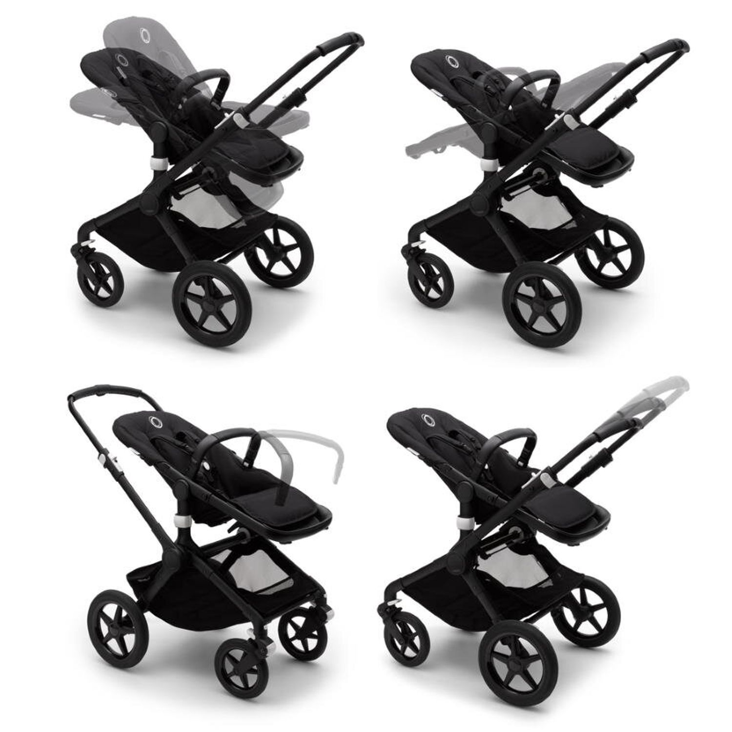 Bugaboo - Carucior Fox 2 Mineral Black/Taupe 2 in 1 fotografia produsului View 2 L