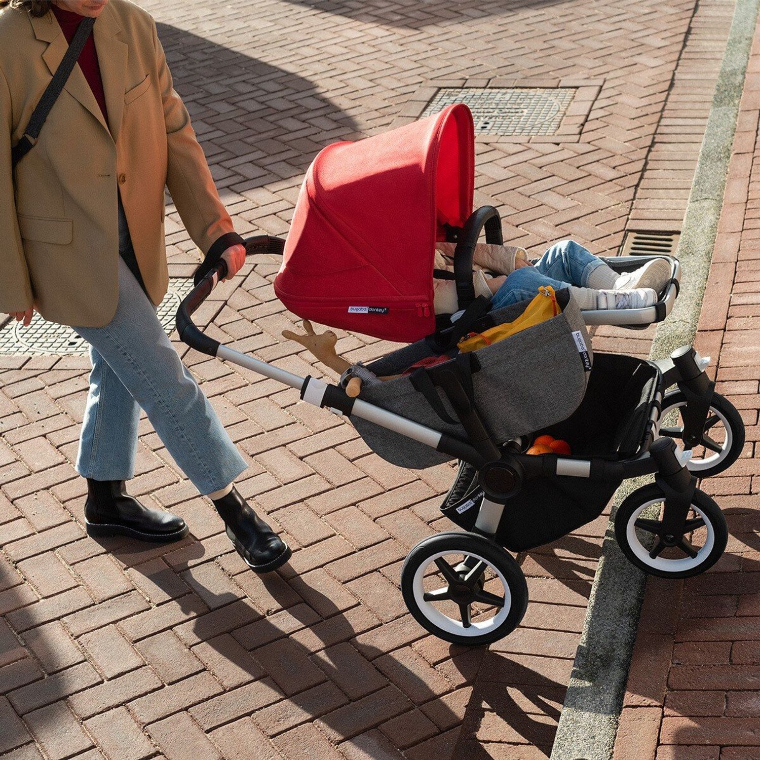 Bugaboo - Carucior Donkey3 Mono Complete Aluminiu Grey Melange fotografia produsului View 4 L
