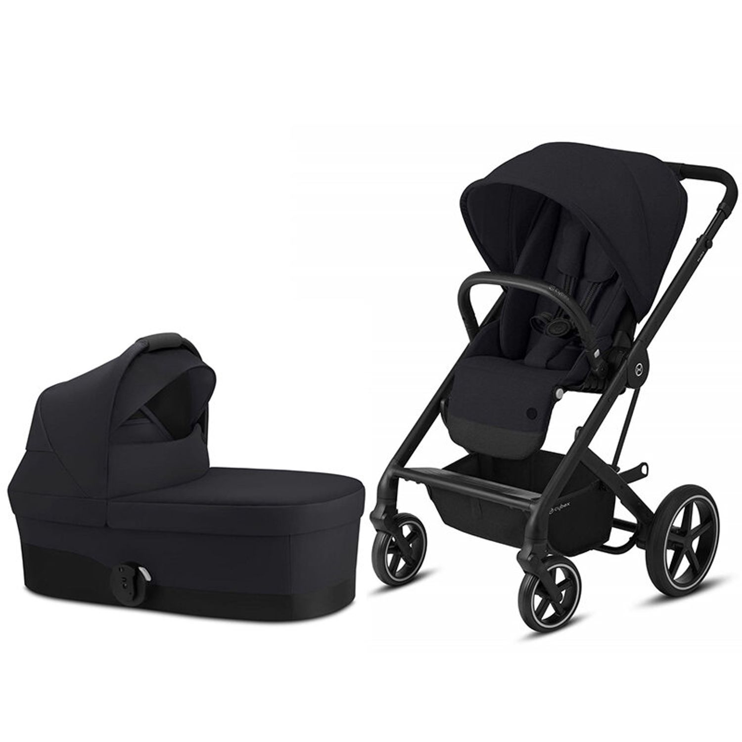 Cybex - Carucior Balios S Lux 2 in 1 Black/Deep Black fotografia produsului