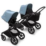 Bugaboo - Carucior Fox 2 Complete Black/Vapor Blue 2 in 1 fotografia produsului