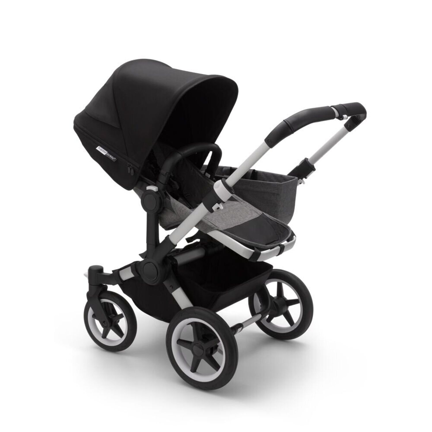 Bugaboo - Carucior Donkey 3 Mono Aluminium/Grey Melange/Black fotografia produsului