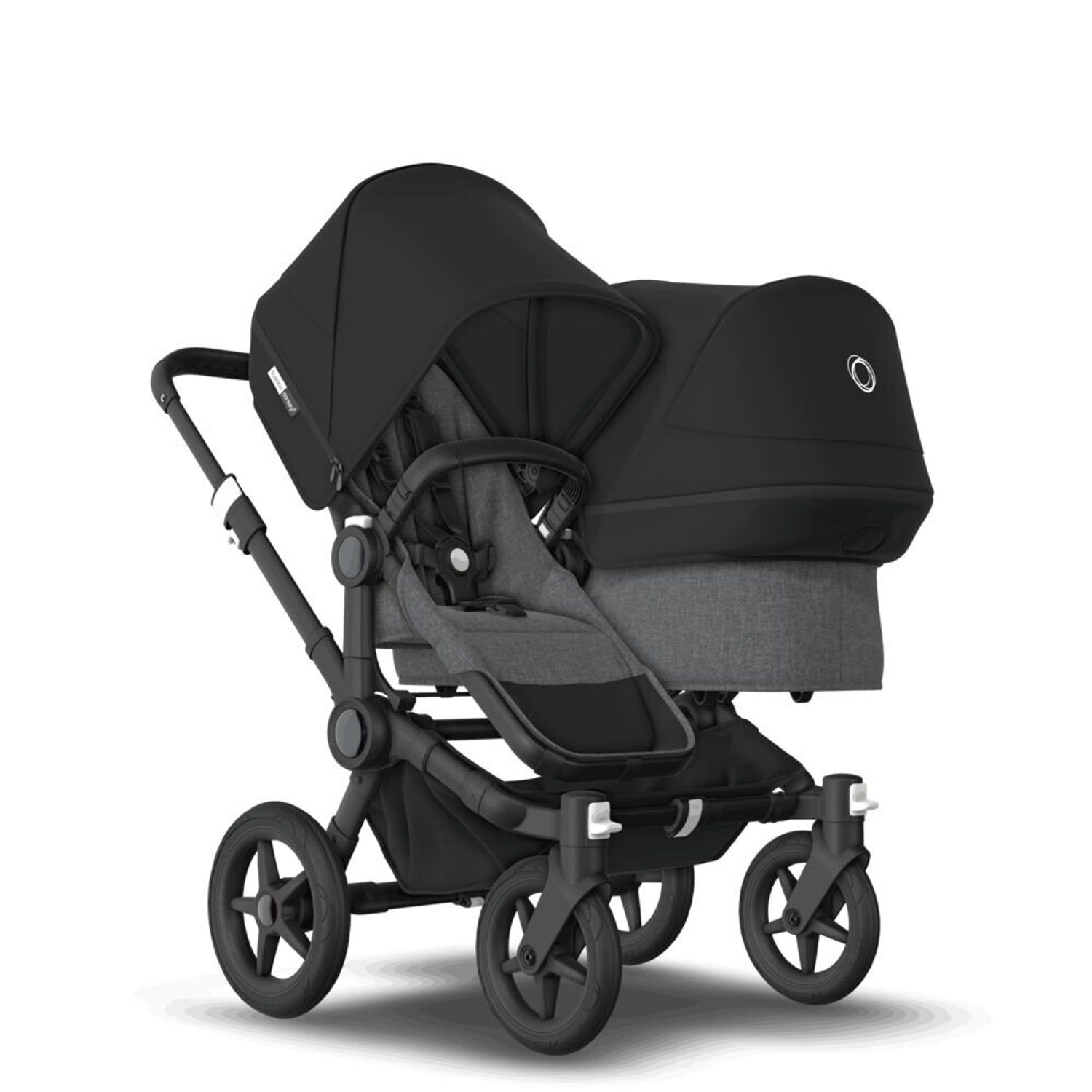 Bugaboo - Carucior Donkey 3 Duo Black/Grey Melange/Black fotografia produsului