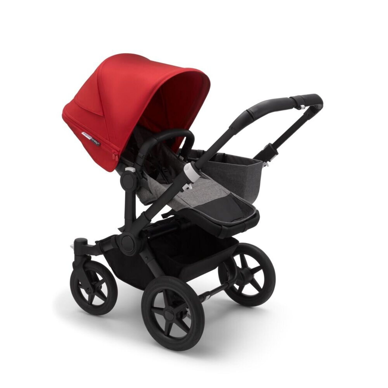 Bugaboo - Carucior Donkey 3 Mono Black/Grey Melange/Red fotografia produsului