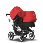 Bugaboo - Carucior Donkey 3 Duo Aluminium/Black/Red fotografia produsului