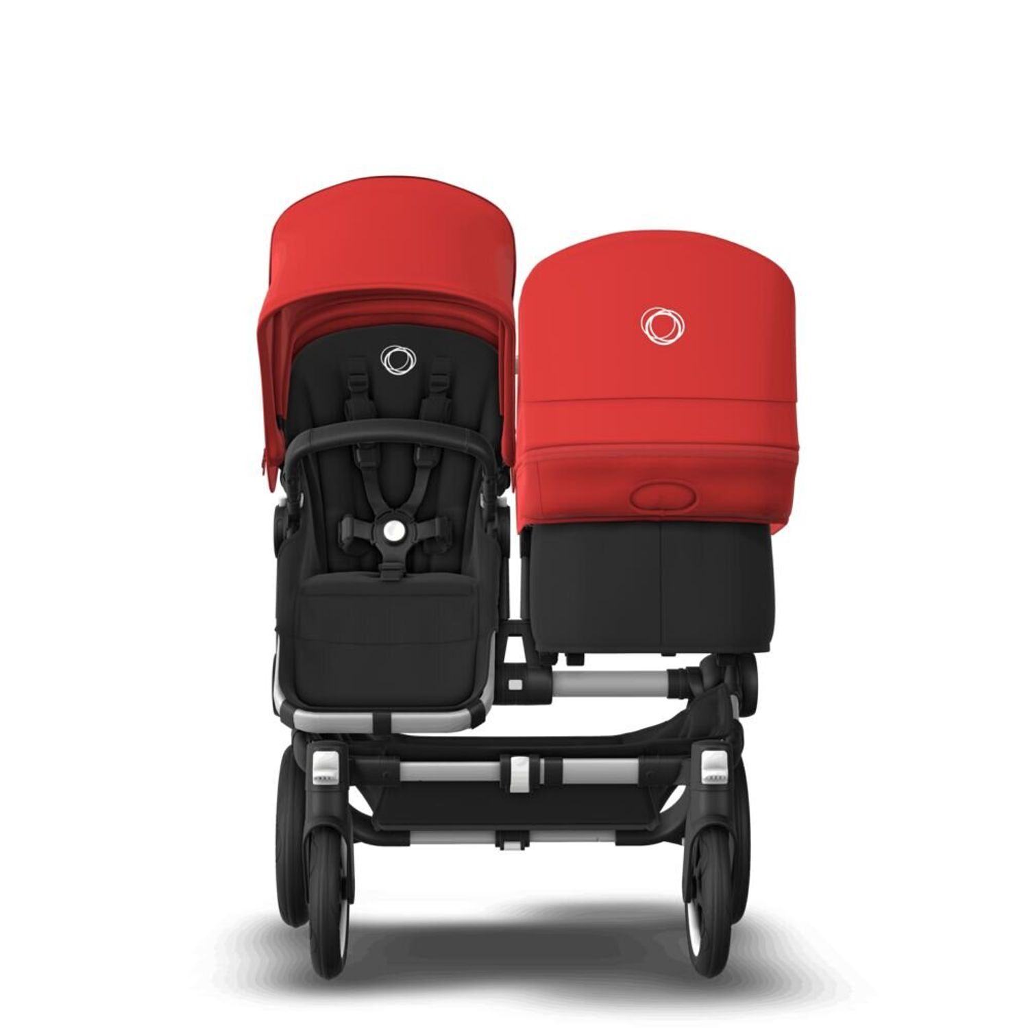 Bugaboo - Carucior Donkey 3 Duo Aluminium/Black/Red fotografia produsului View 4 L