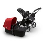 Bugaboo - Carucior Donkey 3 Mono Aluminium/Black/Red fotografia produsului View 3 S