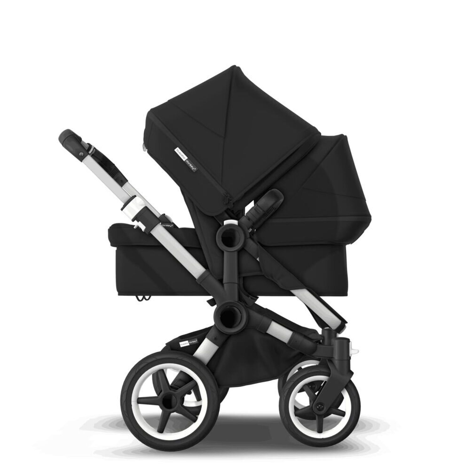 Bugaboo - Carucior Donkey 3 Duo Aluminium/Black fotografia produsului View 3 L