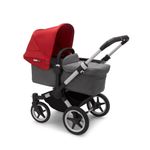 Bugaboo - Carucior Donkey 3 Mono Aluminium/Grey Melange/Red fotografia produsului View 2 S