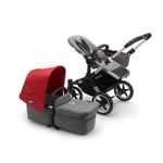 Bugaboo - Carucior Donkey 3 Mono Aluminium/Grey Melange/Red fotografia produsului View 3 S