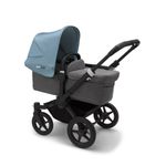 Bugaboo - Carucior Donkey 3 Mono Black/Grey Melange/Vapor Blue fotografia produsului View 2 S