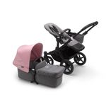 Bugaboo - Carucior Donkey 3 Mono Black/Grey Melange/Soft Pink fotografia produsului View 3 S