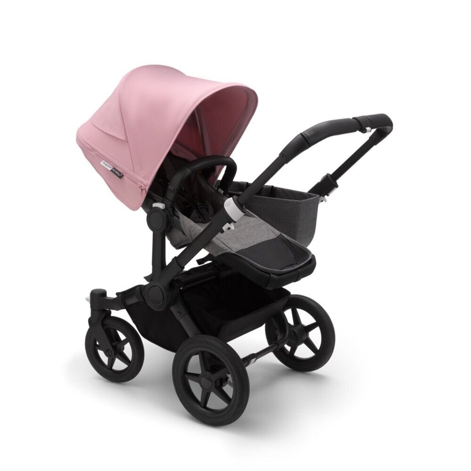 Bugaboo - Carucior Donkey 3 Mono Black/Grey Melange/Soft Pink fotografia produsului