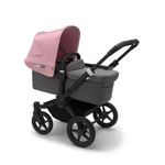Bugaboo - Carucior Donkey 3 Mono Black/Grey Melange/Soft Pink fotografia produsului View 2 S